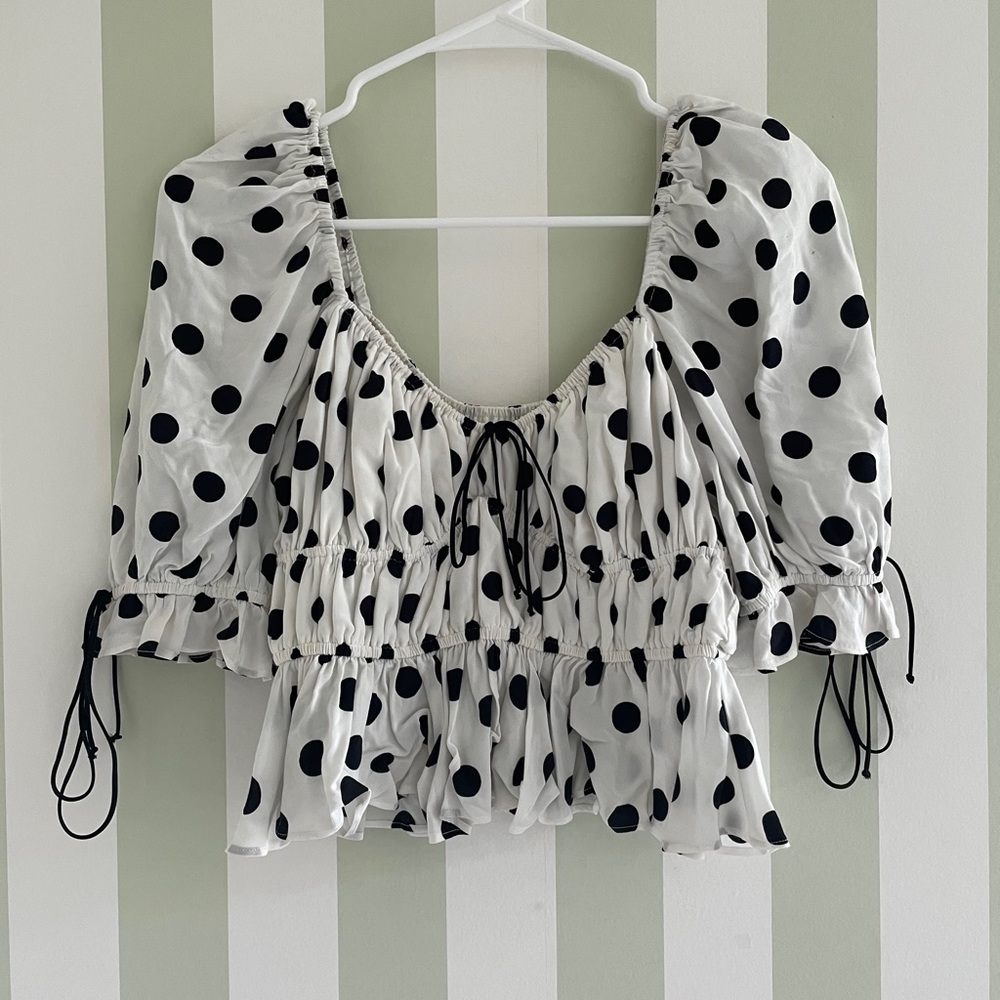 Polka dot top